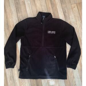 CHARLES RIVER APPAREL FLEECE 1/2ZIPPER MEN'S PULLOVER W/GREEK SYMBOLS  MENS L